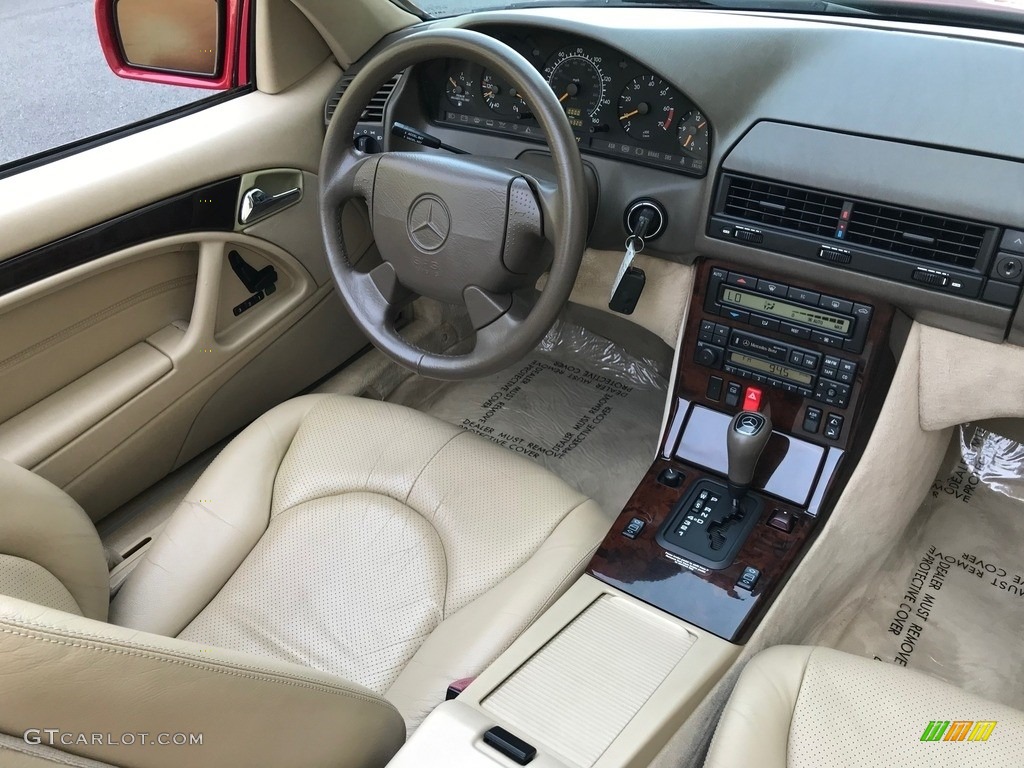 1997 SL 500 Roadster - Imperial Red / Parchment Beige photo #45