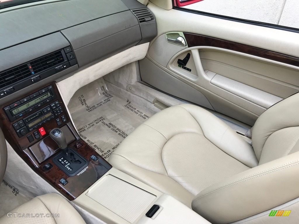 1997 SL 500 Roadster - Imperial Red / Parchment Beige photo #46