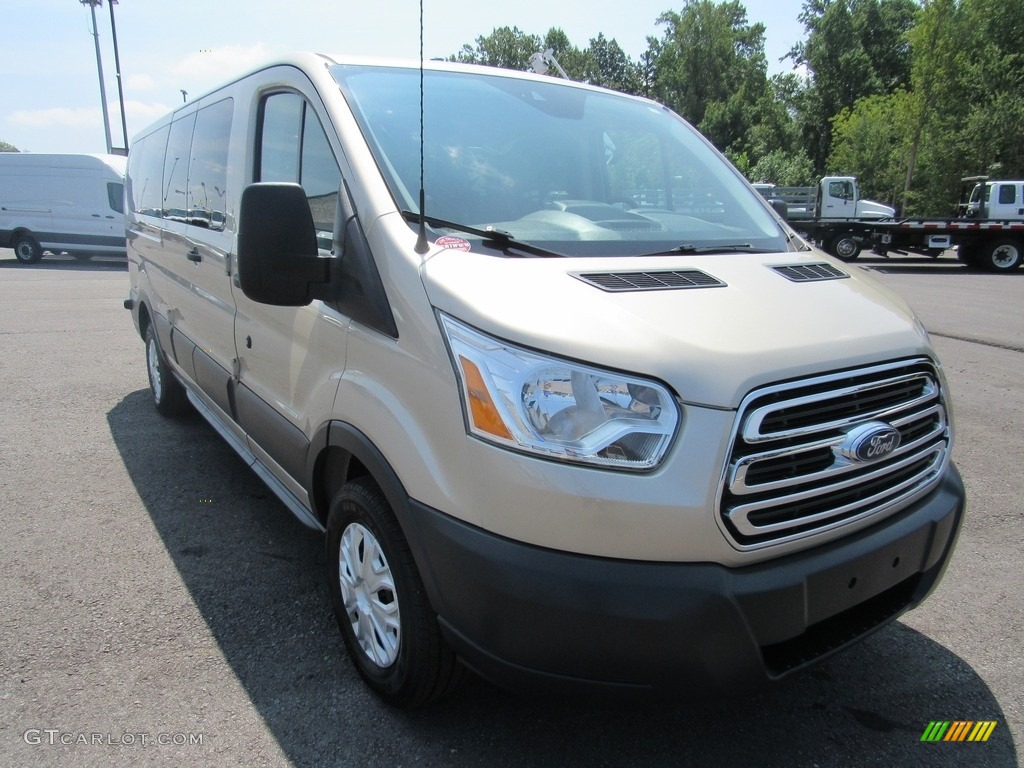 White Gold 2017 Ford Transit Wagon XLT 350 LR Long Exterior Photo #138618510