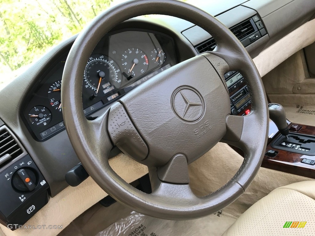 1997 SL 500 Roadster - Imperial Red / Parchment Beige photo #80