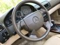 1997 Mercedes-Benz SL Parchment Beige Interior Steering Wheel Photo
