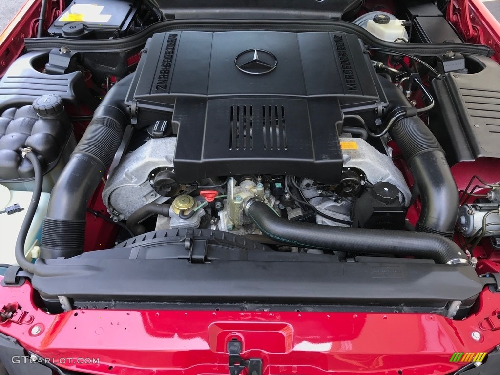 1997 SL 500 Roadster - Imperial Red / Parchment Beige photo #85
