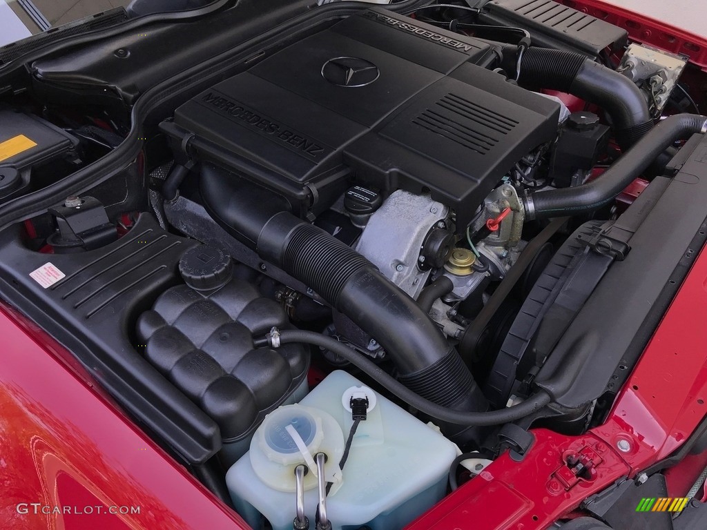 1997 SL 500 Roadster - Imperial Red / Parchment Beige photo #86
