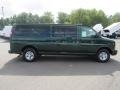 Dark Green Metallic 2010 Chevrolet Express LS 3500 Extended Passenger Van Exterior