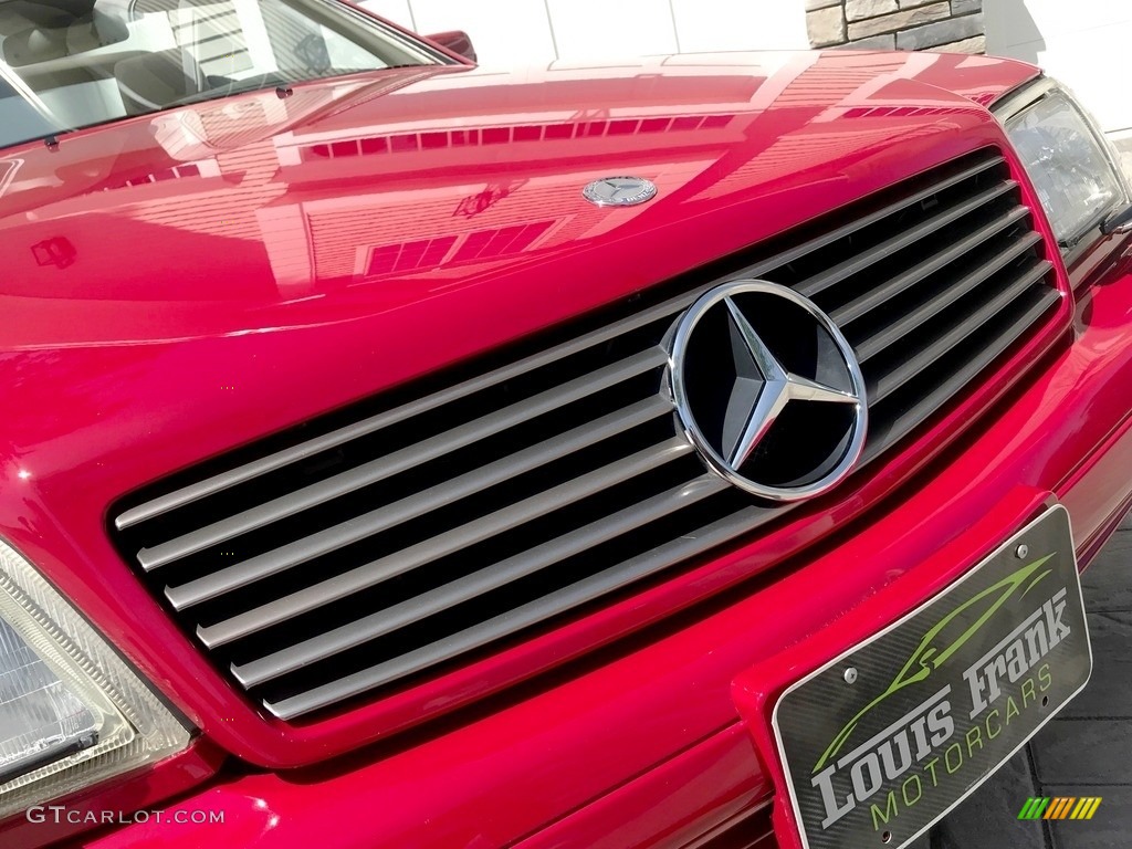 1997 SL 500 Roadster - Imperial Red / Parchment Beige photo #104