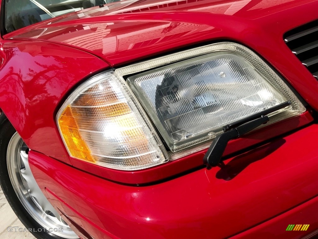 1997 SL 500 Roadster - Imperial Red / Parchment Beige photo #105