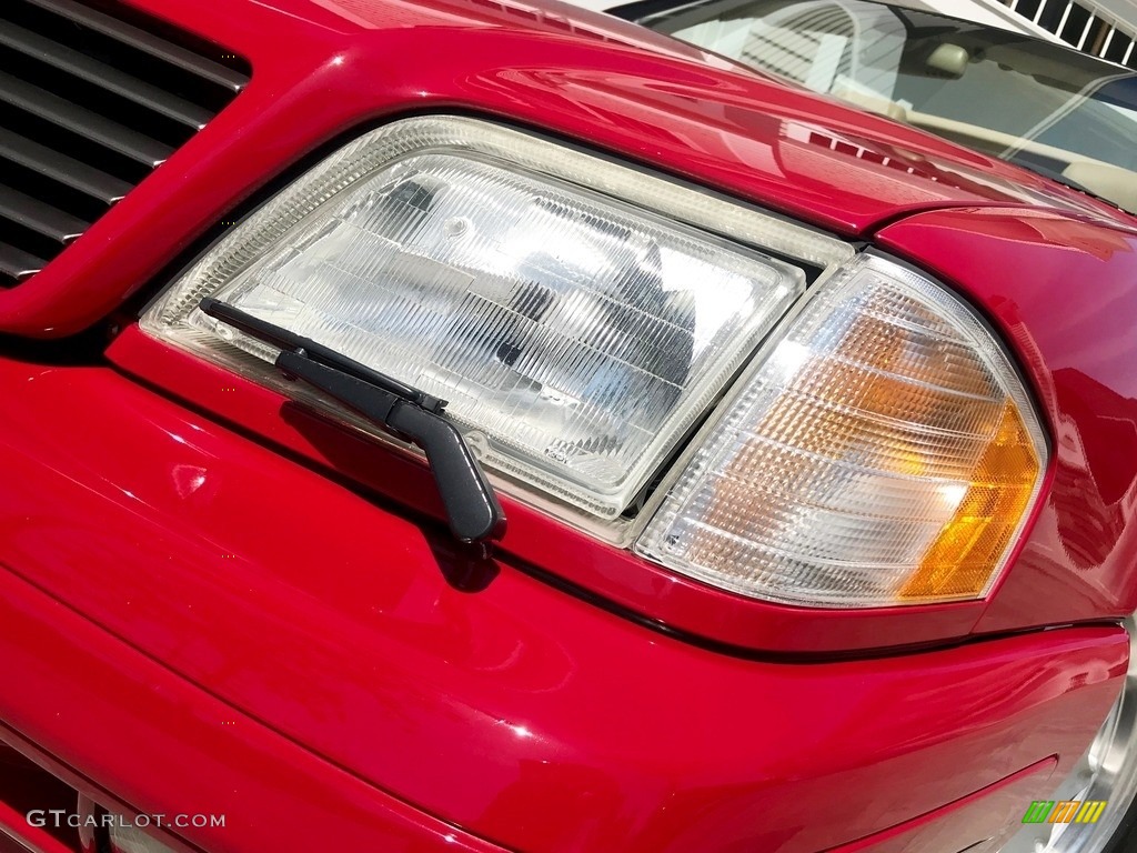 1997 SL 500 Roadster - Imperial Red / Parchment Beige photo #106