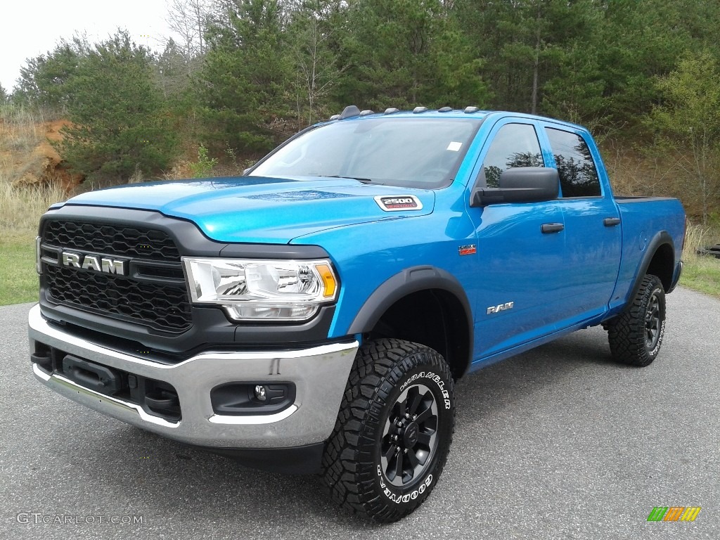 2020 2500 Power Wagon Crew Cab 4x4 - Hydro Blue Pearl / Black photo #2