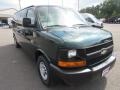 2010 Dark Green Metallic Chevrolet Express LS 3500 Extended Passenger Van  photo #38