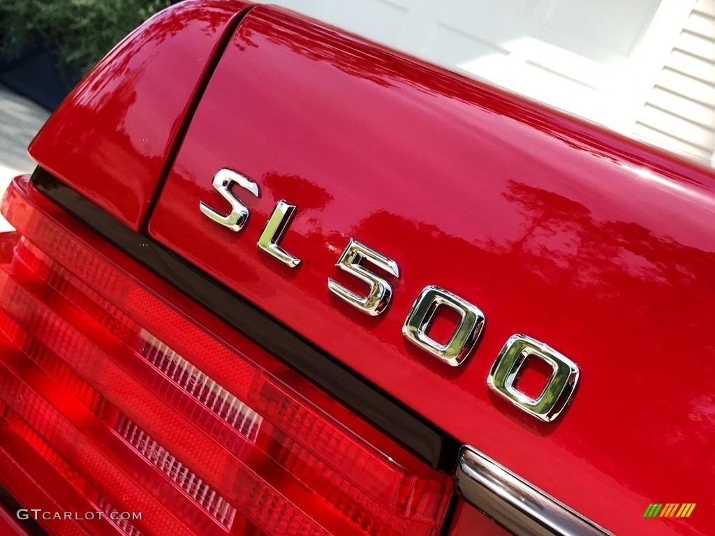 1997 SL 500 Roadster - Imperial Red / Parchment Beige photo #143