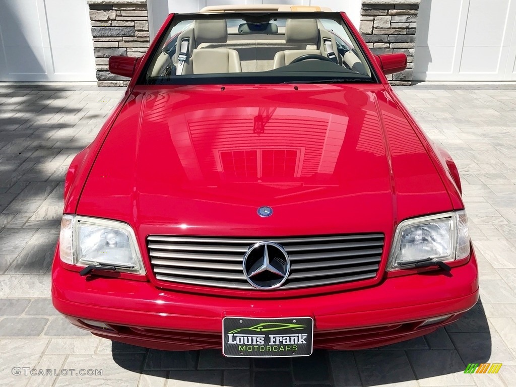 1997 SL 500 Roadster - Imperial Red / Parchment Beige photo #156