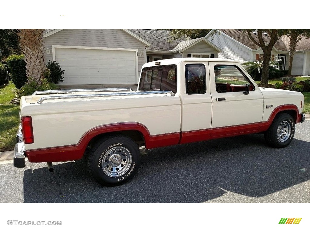 1988 Ranger S SuperCab - Colonial White / Scarlet Red photo #1