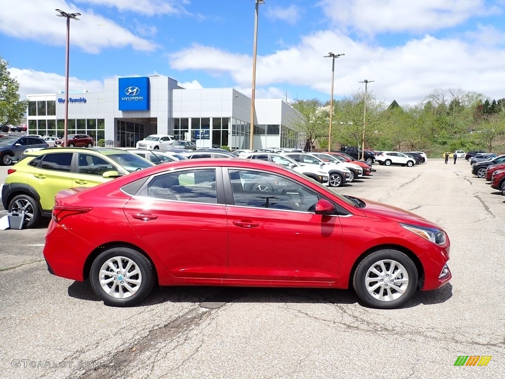 Pomegranate Red Hyundai Accent