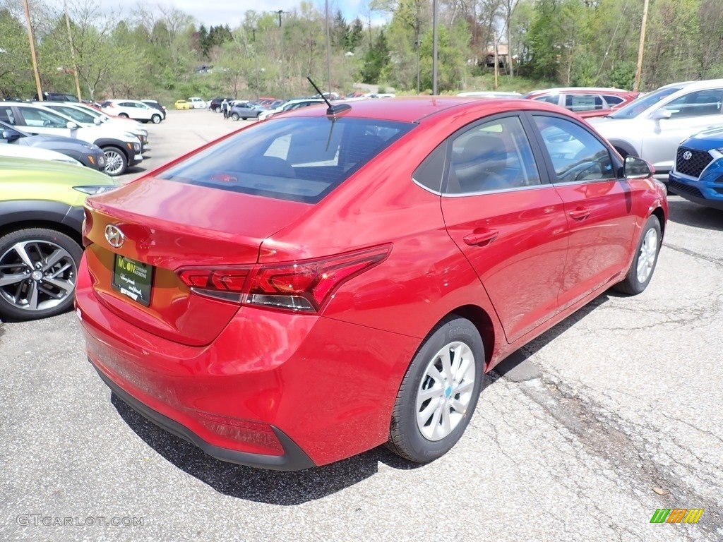 2020 Accent SEL - Pomegranate Red / Beige photo #2