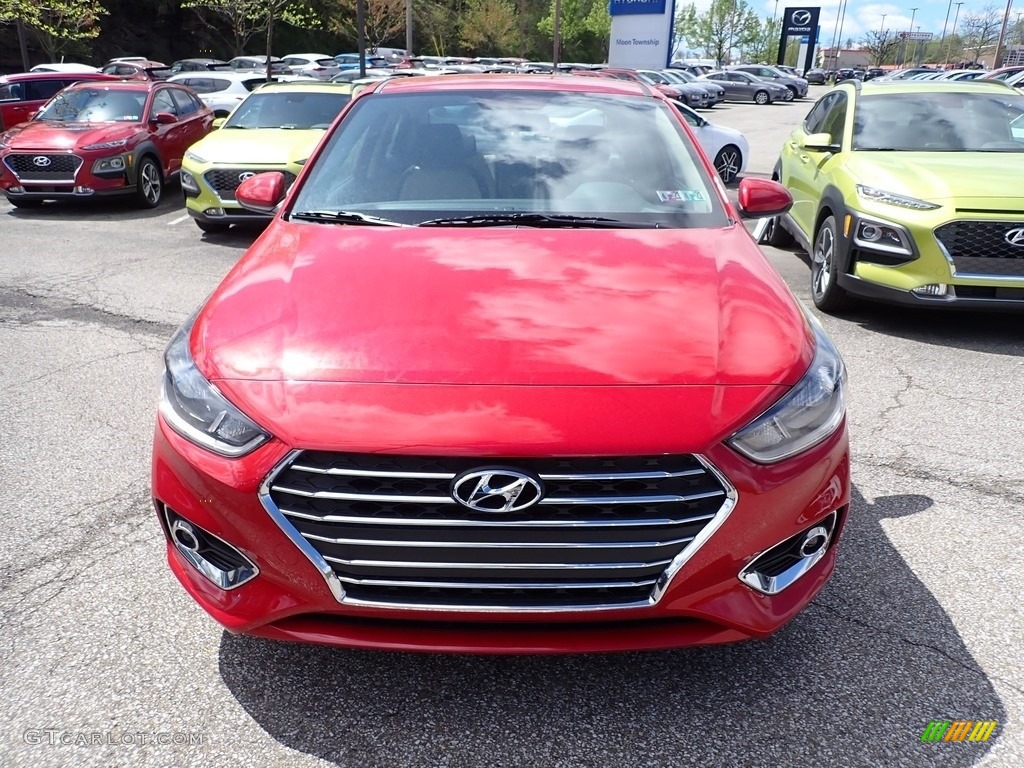 2020 Accent SEL - Pomegranate Red / Beige photo #4
