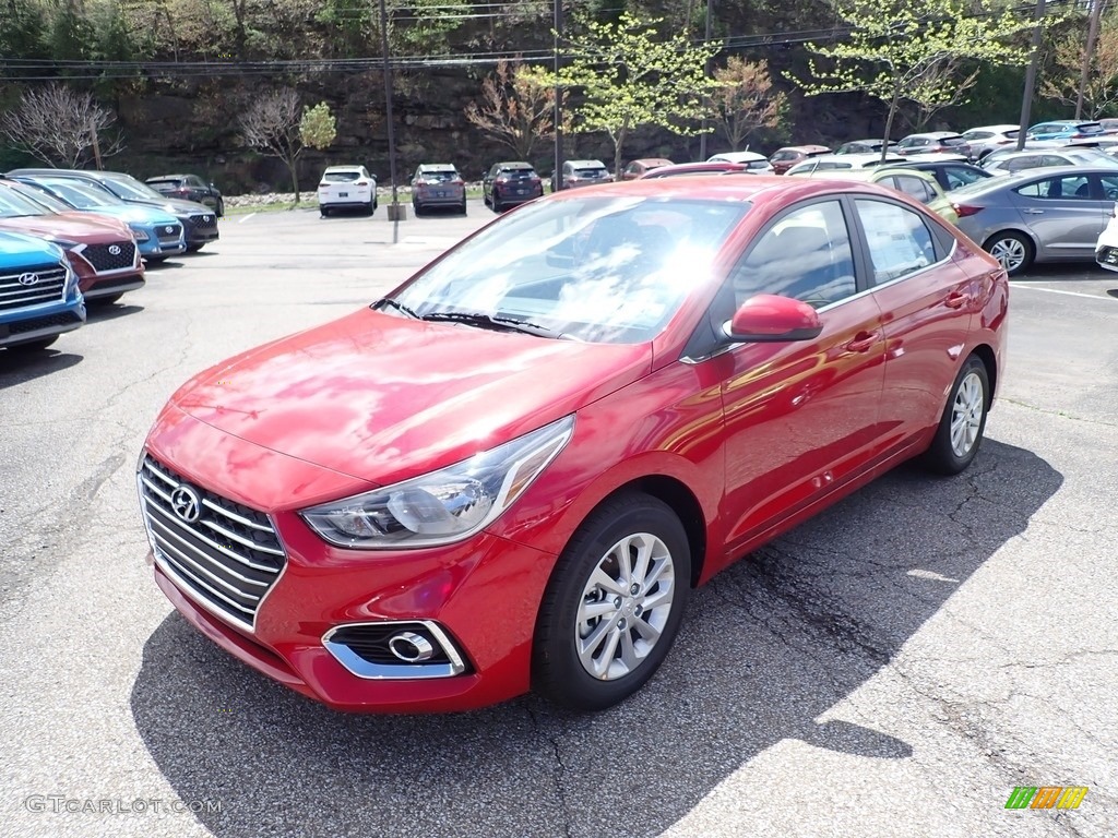 2020 Accent SEL - Pomegranate Red / Beige photo #5