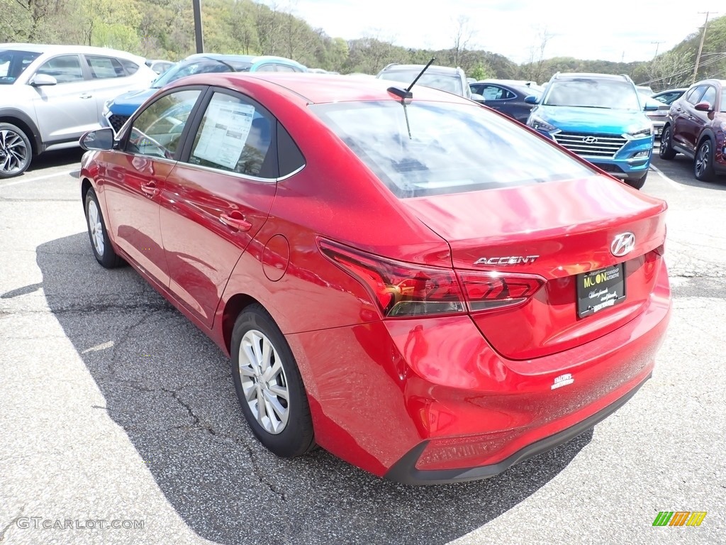 2020 Accent SEL - Pomegranate Red / Beige photo #6