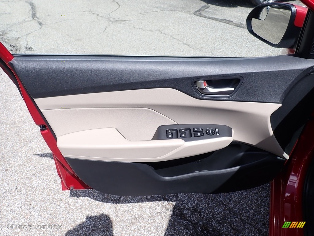 2020 Accent SEL - Pomegranate Red / Beige photo #10