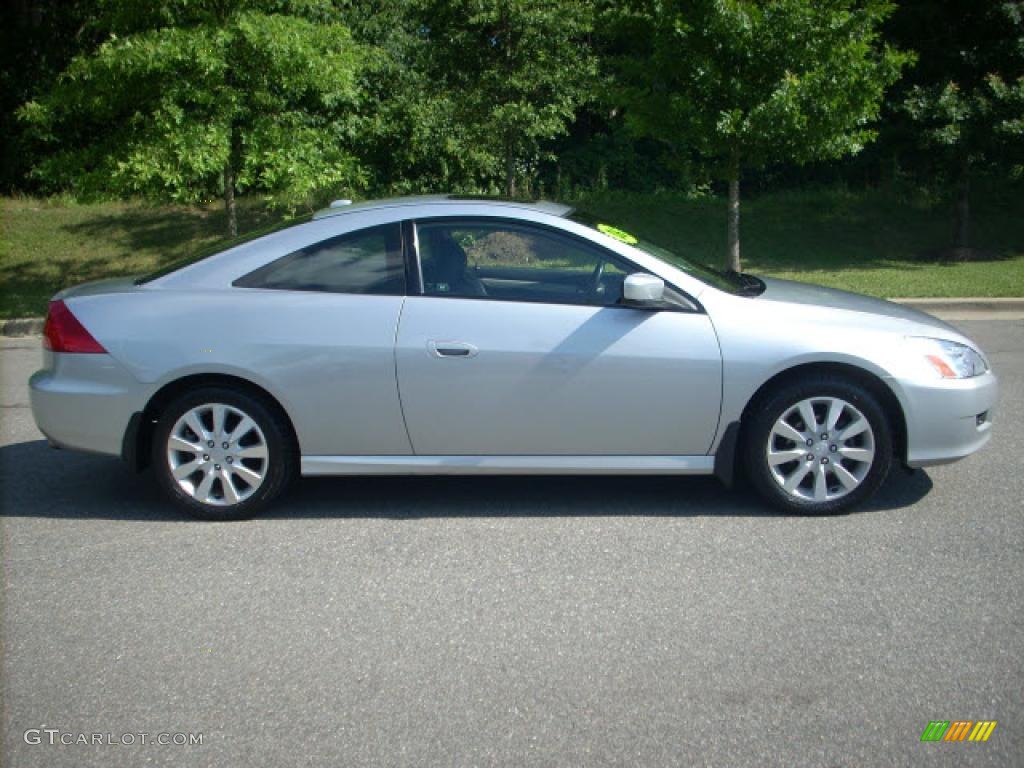 2006 Accord EX-L V6 Coupe - Alabaster Silver Metallic / Black photo #2