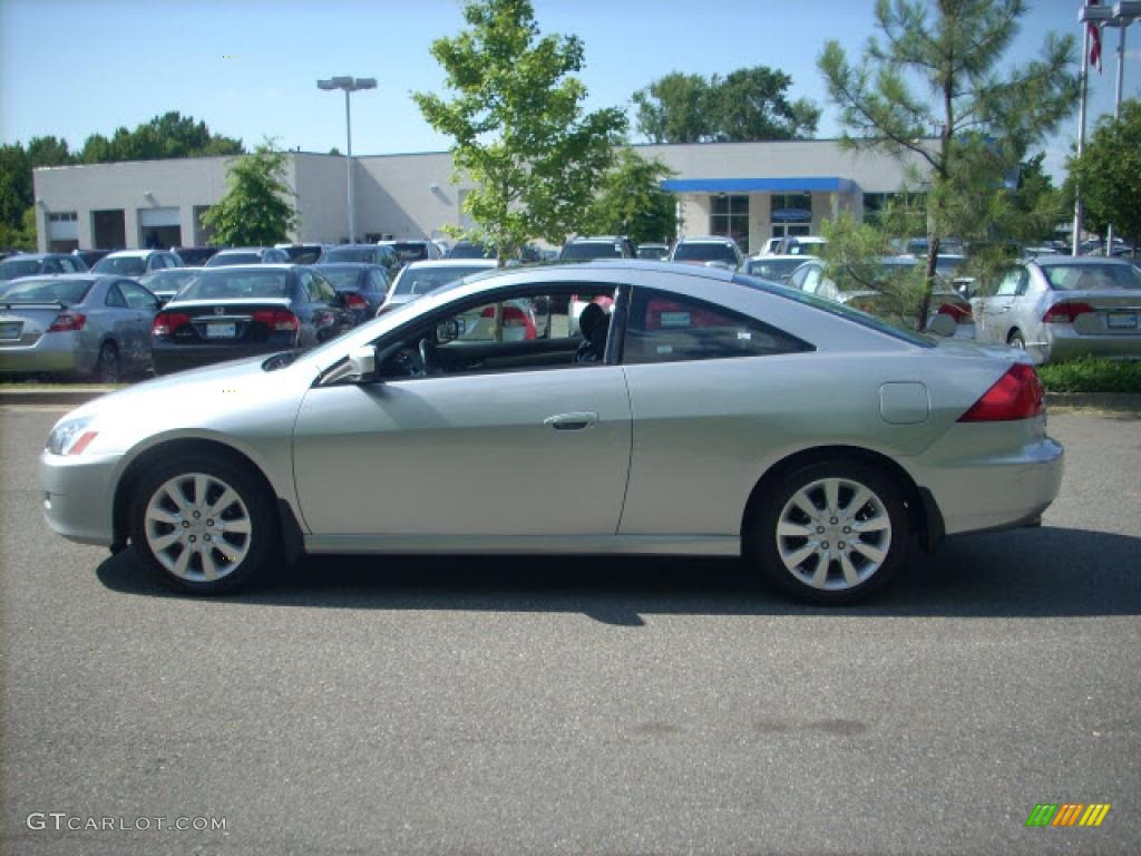 2006 Accord EX-L V6 Coupe - Alabaster Silver Metallic / Black photo #5