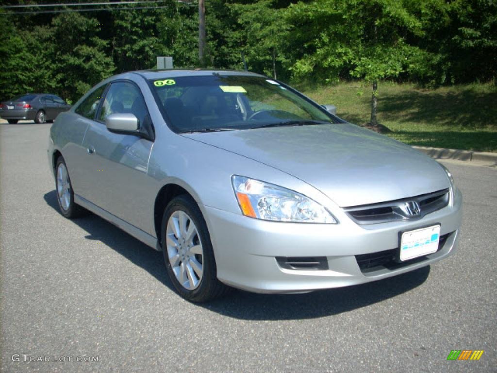 2006 Accord EX V6 Coupe - Alabaster Silver Metallic / Gray photo #1