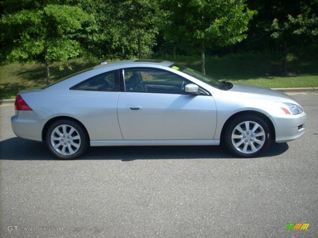 2006 Accord EX V6 Coupe - Alabaster Silver Metallic / Gray photo #2