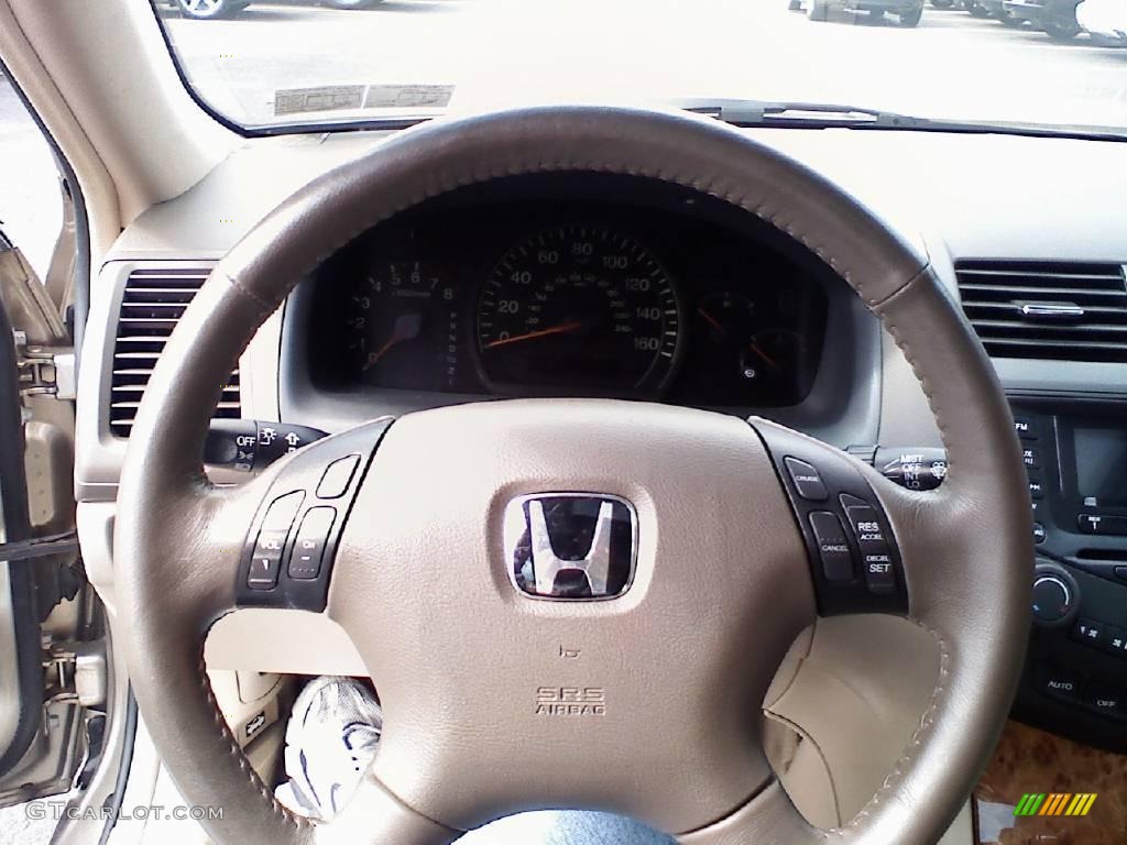 2005 Accord EX-L Sedan - Desert Mist Metallic / Ivory photo #18