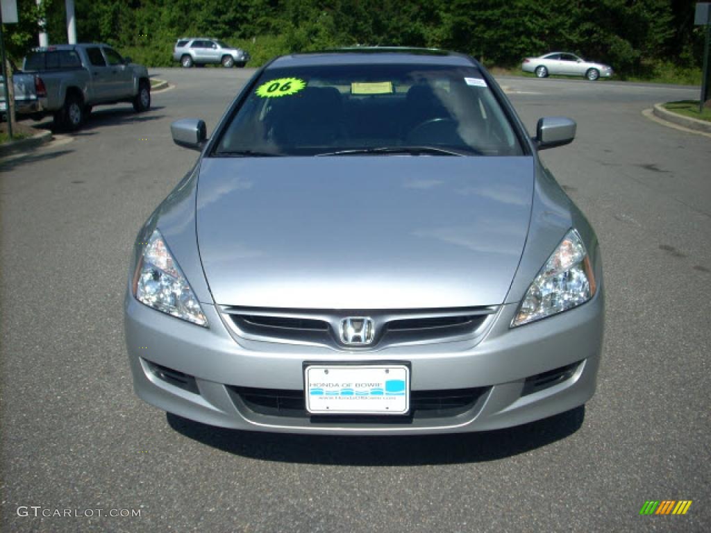 2006 Accord EX-L V6 Coupe - Alabaster Silver Metallic / Black photo #7