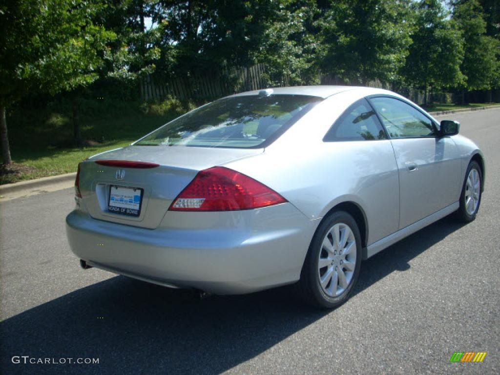 2006 Accord EX V6 Coupe - Alabaster Silver Metallic / Gray photo #3