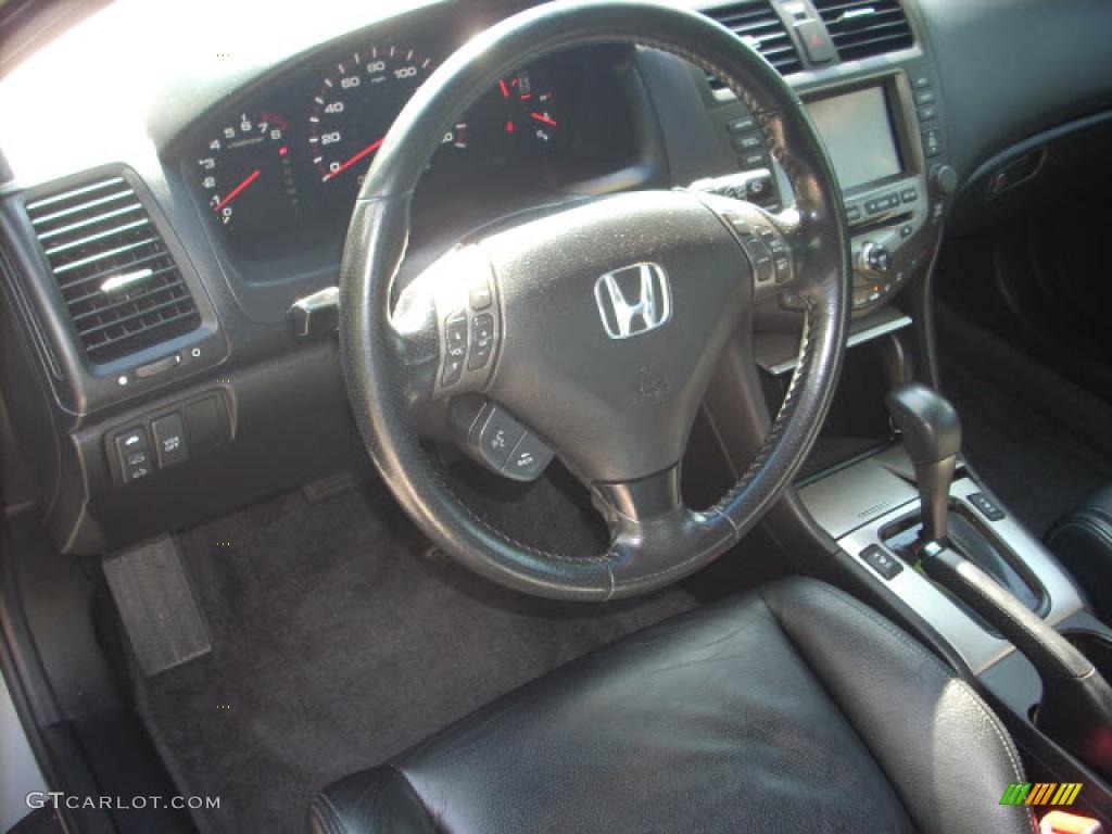 2006 Accord EX-L V6 Coupe - Alabaster Silver Metallic / Black photo #10