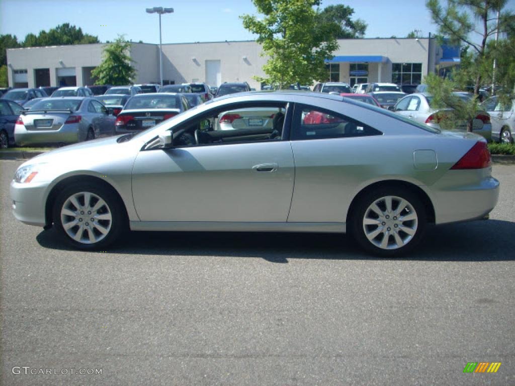 2006 Accord EX V6 Coupe - Alabaster Silver Metallic / Gray photo #6