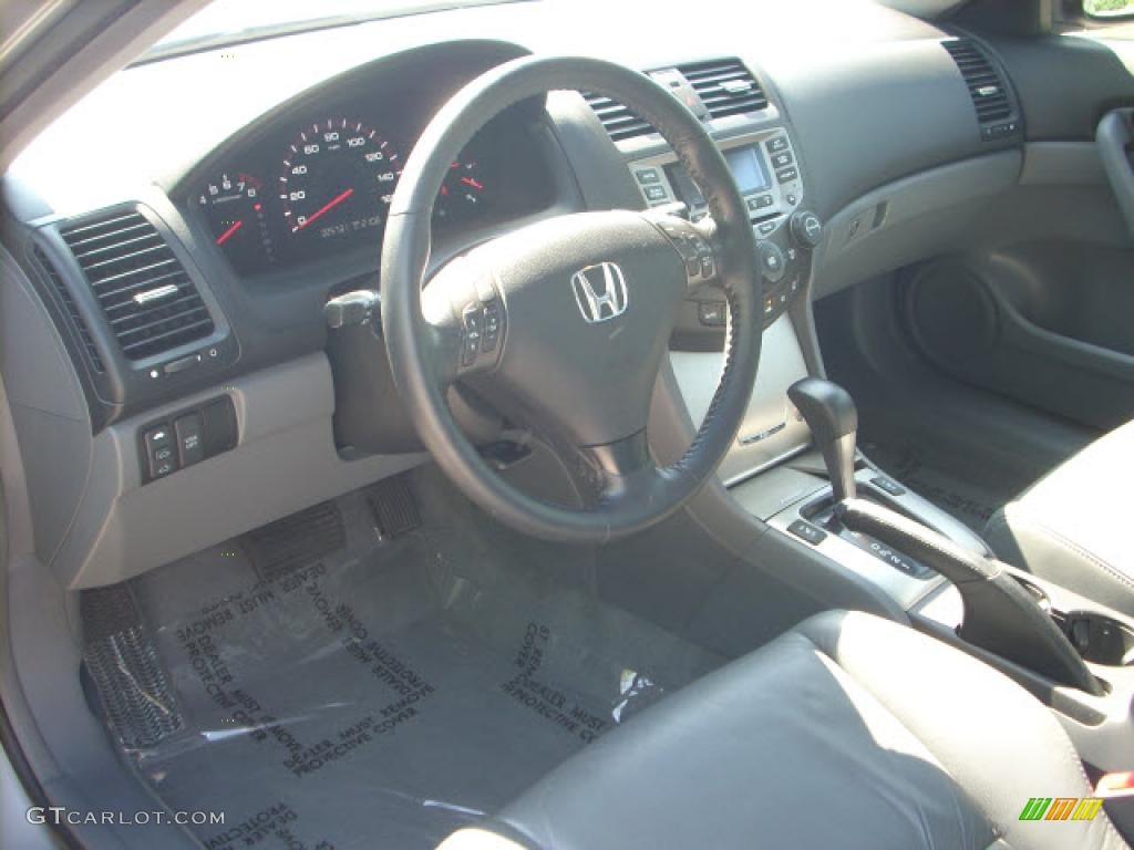2006 Accord EX V6 Coupe - Alabaster Silver Metallic / Gray photo #11