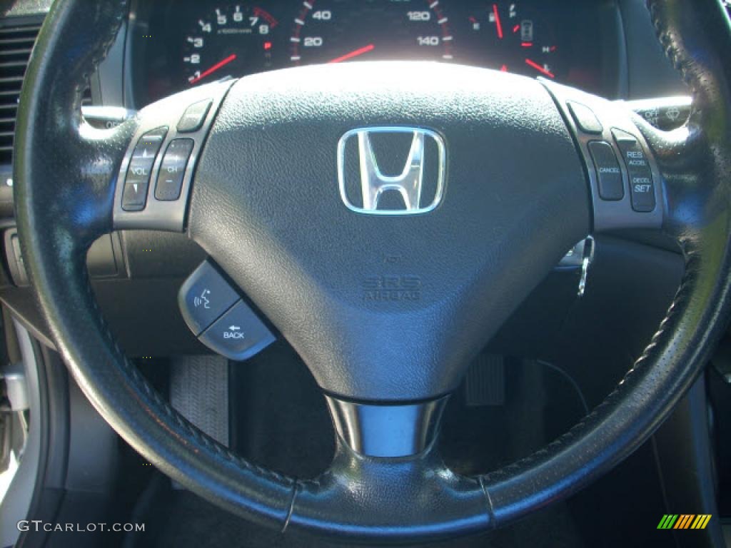 2006 Accord EX-L V6 Coupe - Alabaster Silver Metallic / Black photo #16