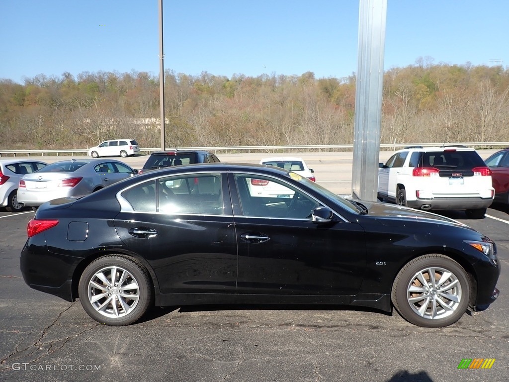 Black Obsidian 2016 Infiniti Q50 2.0t AWD Exterior Photo #138626973