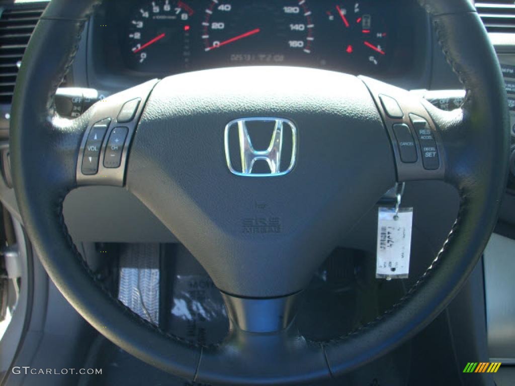 2006 Accord EX V6 Coupe - Alabaster Silver Metallic / Gray photo #17