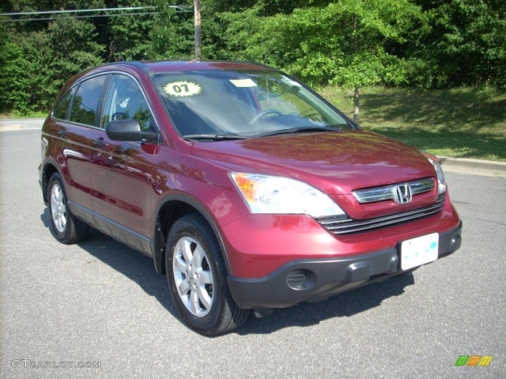 2007 CR-V EX 4WD - Tango Red Pearl / Gray photo #1