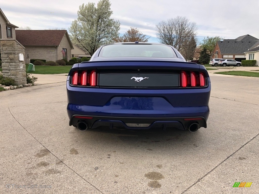 2016 Mustang EcoBoost Premium Coupe - Deep Impact Blue Metallic / Dark Ceramic photo #29