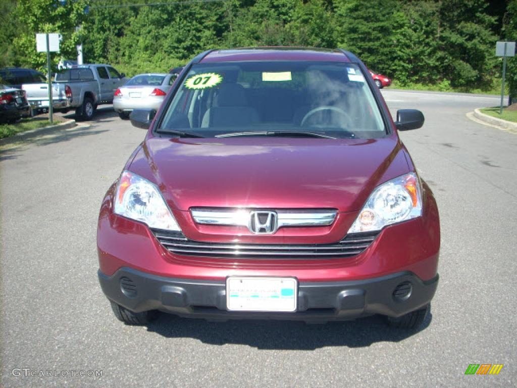 2007 CR-V EX 4WD - Tango Red Pearl / Gray photo #8
