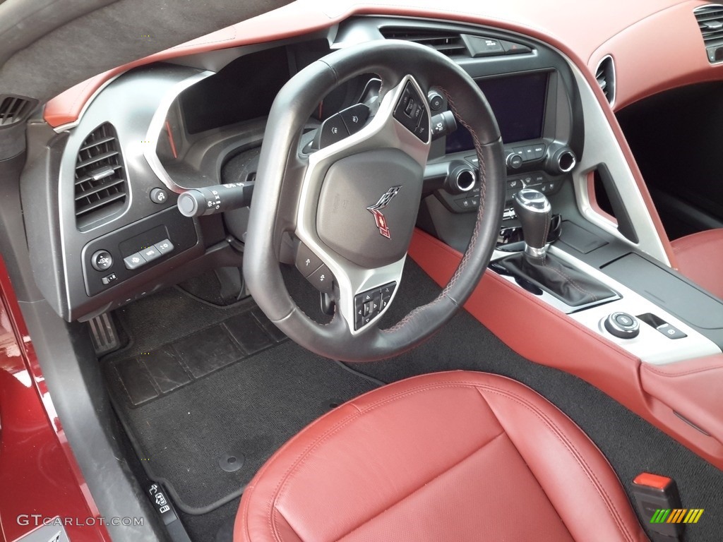 2017 Chevrolet Corvette Grand Sport Coupe Spice Red Steering Wheel Photo #138629187
