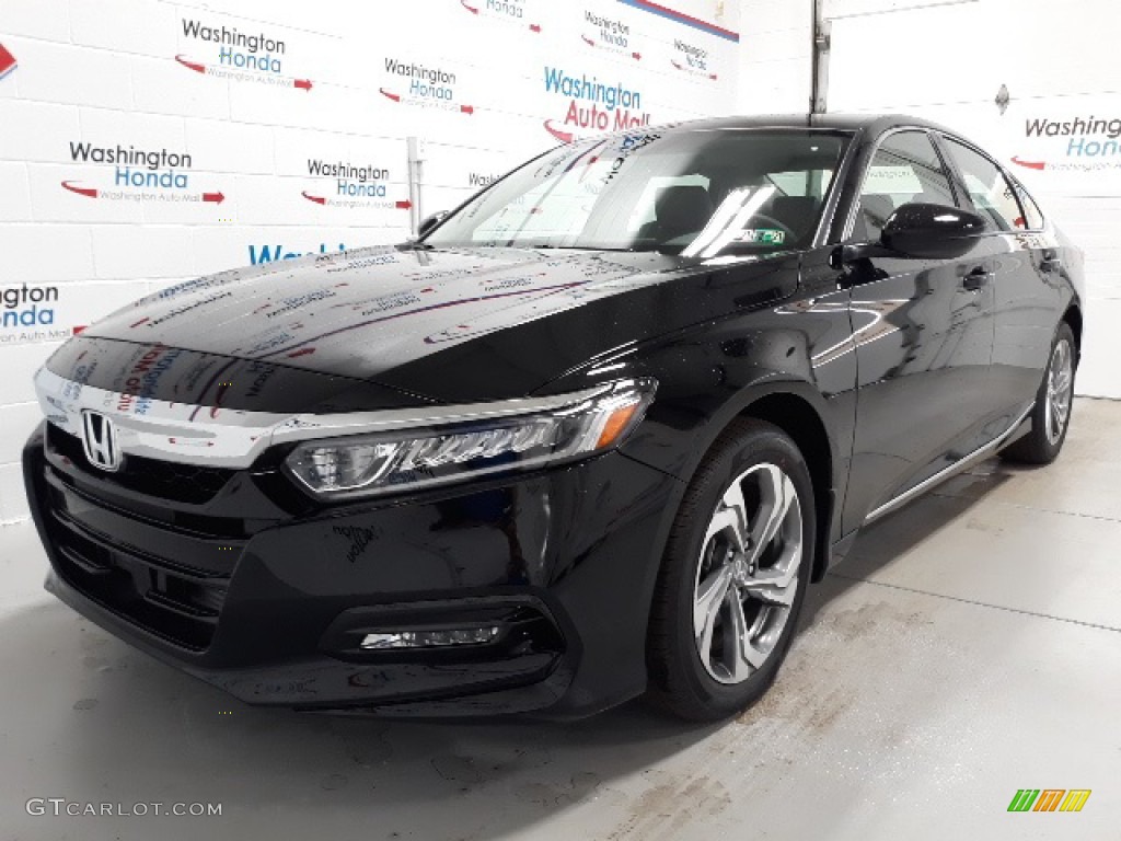 2020 Accord EX-L Sedan - Crystal Black Pearl / Black photo #48