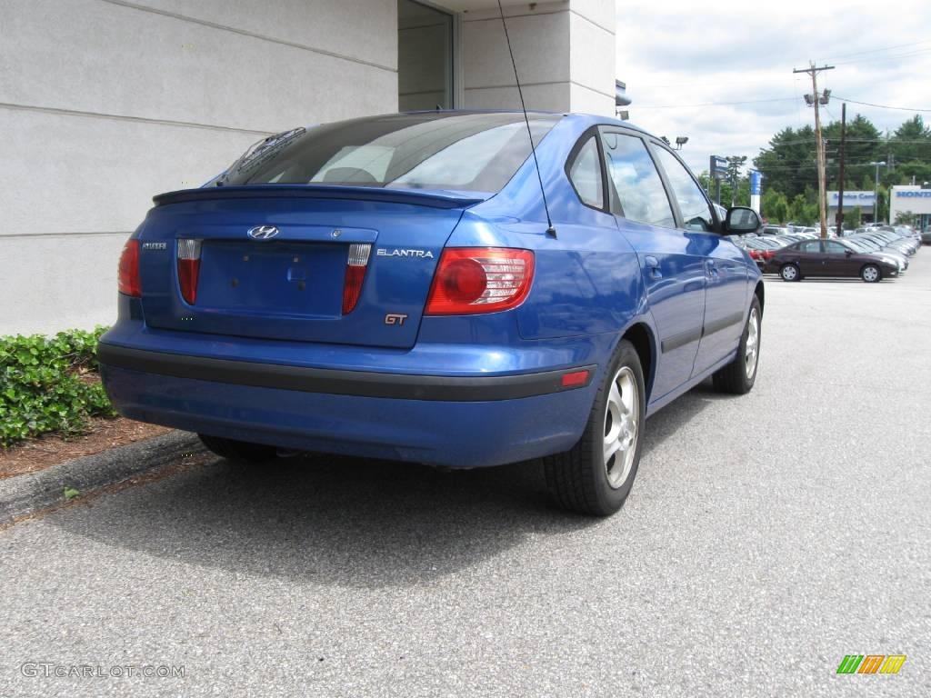 2004 Elantra GT Hatchback - Tidal Wave Blue / Gray photo #3