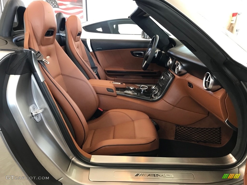 designo Light Brown Natural Woven Interior 2012 Mercedes-Benz SLS AMG Roadster Photo #138631587