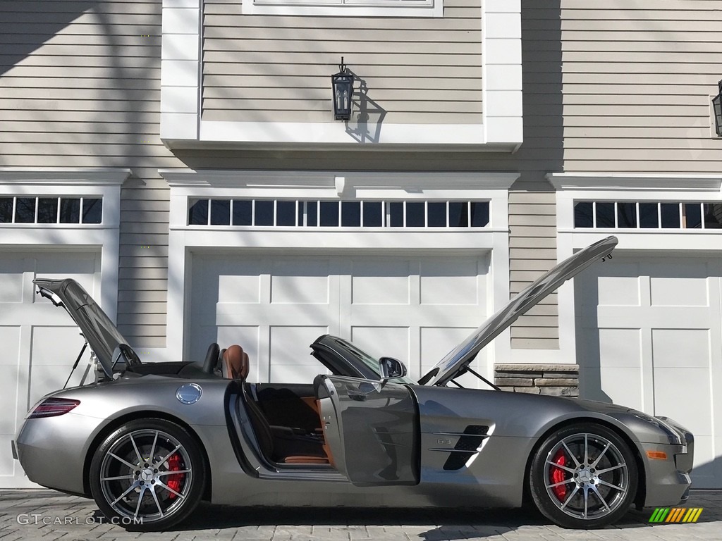 2012 SLS AMG Roadster - ALU-BEAM Metallic / designo Light Brown Natural Woven photo #41