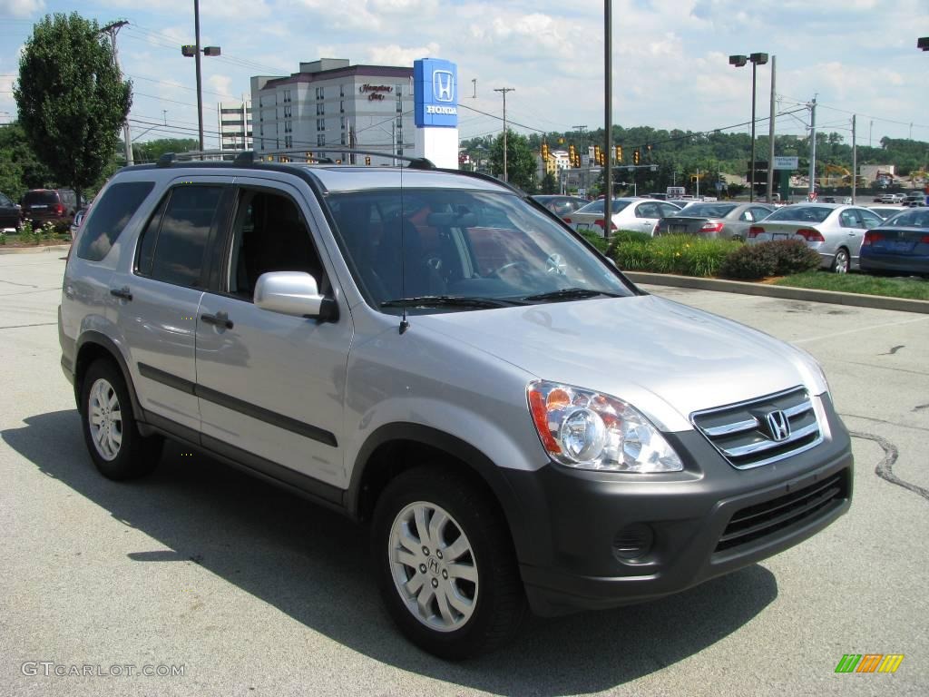 2005 CR-V EX 4WD - Satin Silver Metallic / Black photo #7