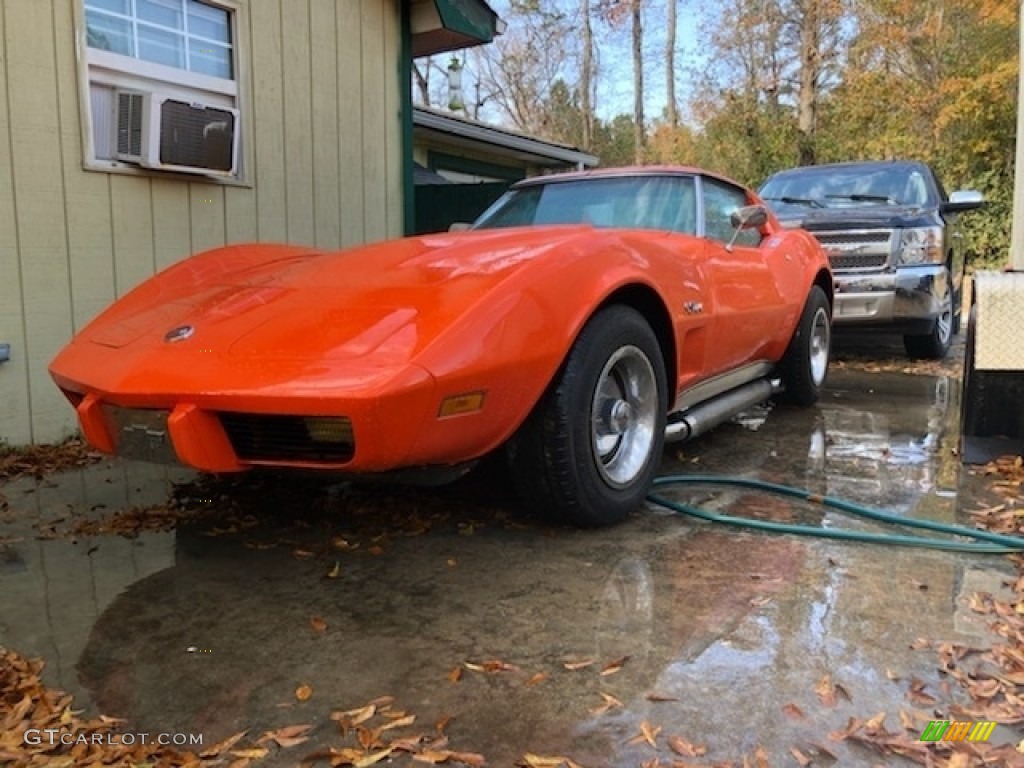 Orange Flame 1975 Chevrolet Corvette Stingray Coupe Exterior Photo #138634641
