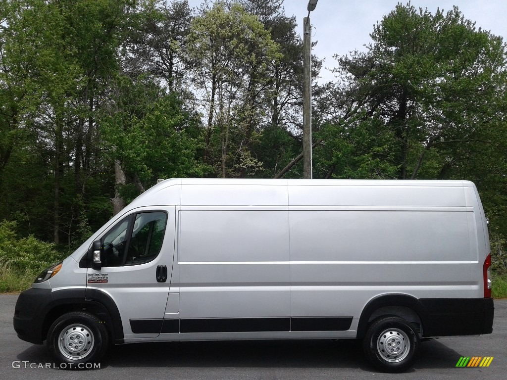 Bright Silver Metallic 2020 Ram ProMaster 3500 High Roof Cargo Van Exterior Photo #138636189