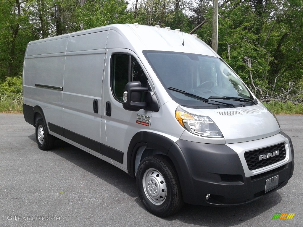 Bright Silver Metallic 2020 Ram ProMaster 3500 High Roof Cargo Van Exterior Photo #138636273