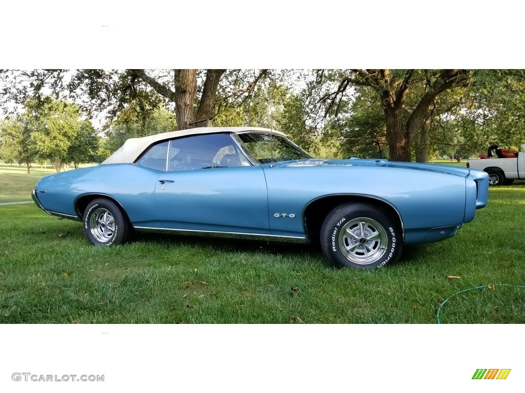 Warwick Blue 1969 Pontiac GTO Convertible Exterior Photo #138639342