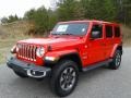 2020 Firecracker Red Jeep Wrangler Unlimited Sahara 4x4  photo #2