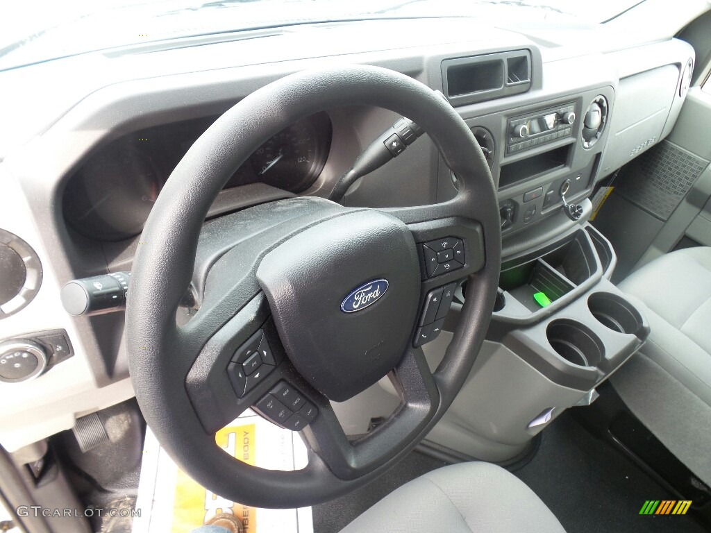 2021 Ford E Series Cutaway E350 Commercial Moving Truck Medium Flint Steering Wheel Photo #138640527